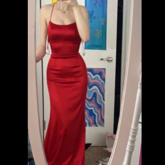 Sherri Hill size 0 red prom dress - Picture 2 of 4